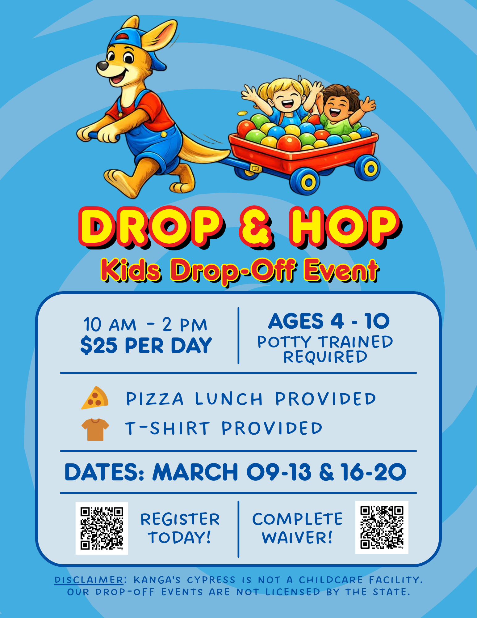 🌱 SPRING BREAK DROP & HOP 🦘