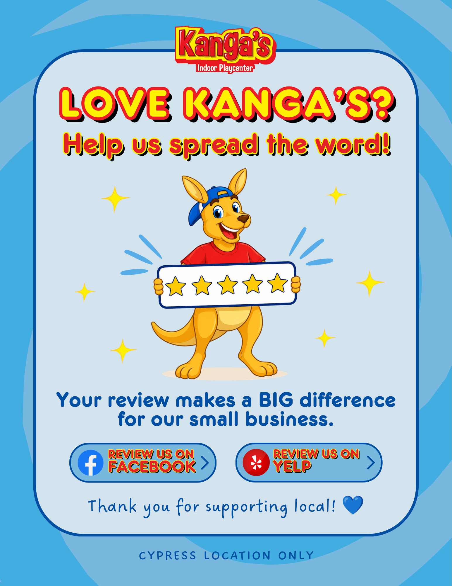LOVE KANGA’S? Help us spread the word! 🦘💙