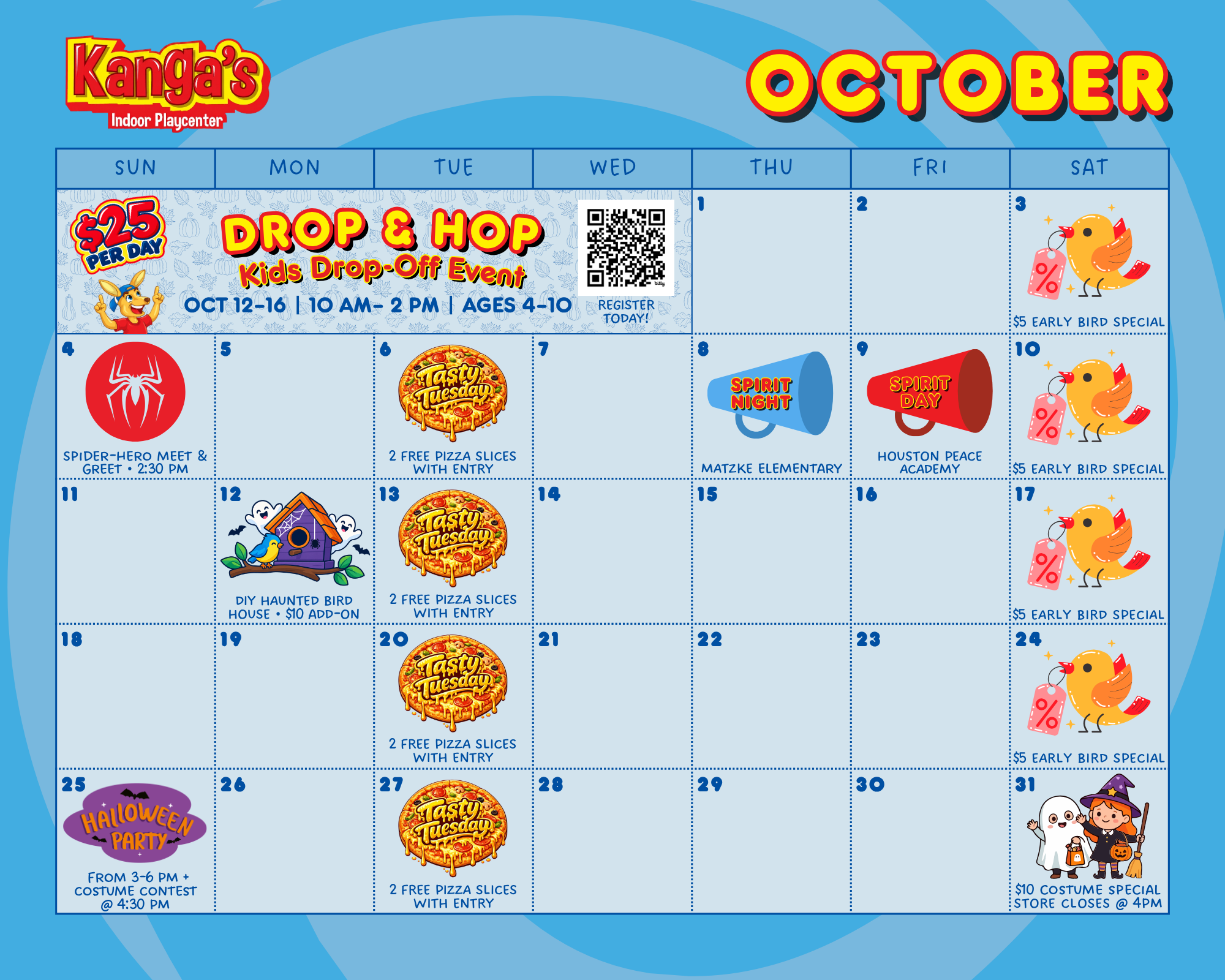 🎃 OCTOBER CALENDAR 🍁