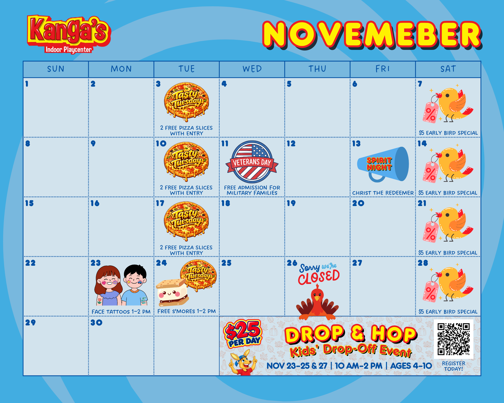 🍂 NOVEMBER CALENDAR 🦃